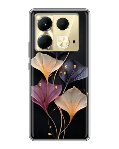 Чехол для Infinix Note 40 с картинкой «Лиловые цветы грации»