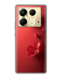 Чехол для Infinix Note 40 с картинкой «Маковые соцветия»
