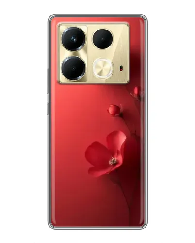 Чехол для Infinix Note 40 с картинкой «Маковые соцветия»