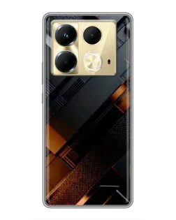Чехол для Infinix Note 40 с картинкой «Черные геометрические блоки» Чехол для Infinix Note 40 с картинкой «Черные геометрические блоки»