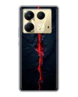 Чехол для Infinix Note 40 с картинкой «Kрасная лавовая трещина» Чехол для Infinix Note 40 с картинкой «Kрасная лавовая трещина»