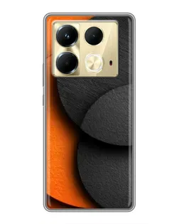 Чехол для Infinix Note 40 с картинкой «Геометрия оранжевых кругов» Чехол для Infinix Note 40 с картинкой «Геометрия оранжевых кругов»