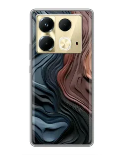 Чехол для Infinix Note 40 с картинкой «Цветные волны каньона» Чехол для Infinix Note 40 с картинкой «Цветные волны каньона»