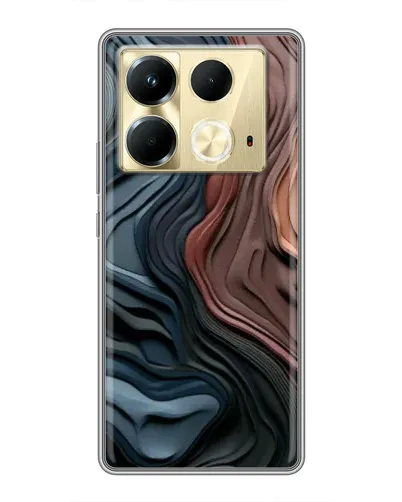 Чехол для Infinix Note 40 с картинкой «Цветные волны каньона»