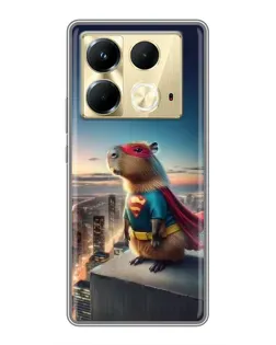 Чохол для Infinix Note 40 з картинкою «Капі-мен супергерой»