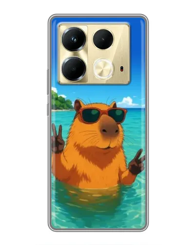 Чохол для Infinix Note 40 з картинкою «Морська капібара»