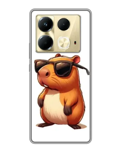 Чохол для Infinix Note 40 з картинкою «Капібара в окулярах»