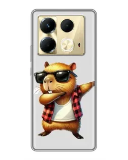Чохол для Infinix Note 40 з картинкою «Капібара репер даб»