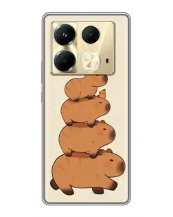 Чохол для Infinix Note 40 з картинкою «Вежа з капібар»