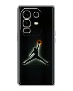 Чехол для Infinix Note 50 Pro Plus с картинкой «Jordan Gradient Logo»