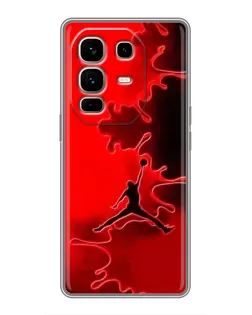 Чехол для Infinix Note 50 Pro Plus с картинкой «Jordan Red Smoke»
