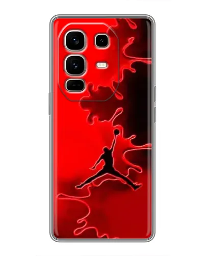Чехол для Infinix Note 50 Pro Plus с картинкой «Jordan Red Smoke»