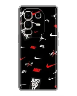 Чехол для Infinix Note 50 Pro Plus с картинкой «Nike Mix Pattern»