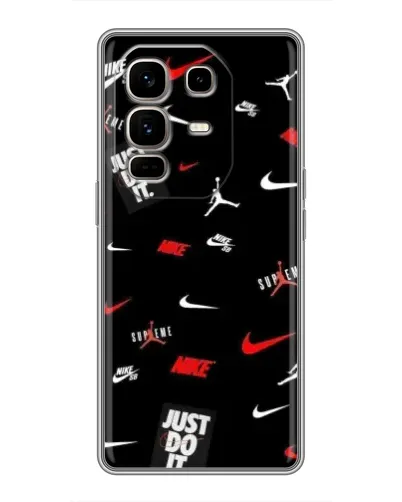 Чехол для Infinix Note 50 Pro Plus с картинкой «Nike Mix Pattern»