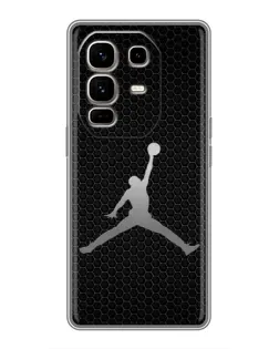 Чехол для Infinix Note 50 Pro Plus с картинкой «Jordan Dark Carbon»