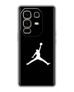 Чехол для Infinix Note 50 Pro Plus с картинкой «Jordan Silhouette»