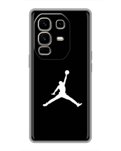 Чехол для Infinix Note 50 Pro Plus с картинкой «Jordan Silhouette»