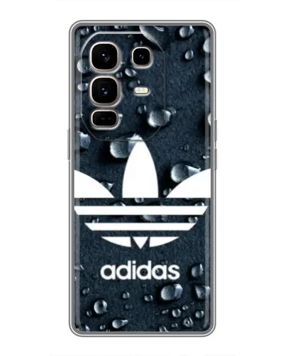 Чехол для Infinix Note 50 Pro Plus с картинкой «Adidas Trefoil Blue»