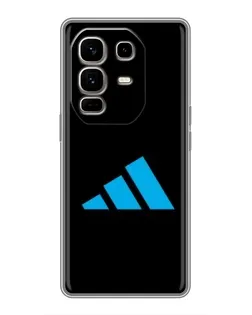 Чехол для Infinix Note 50 Pro Plus с картинкой «Adidas Cyan Logo»