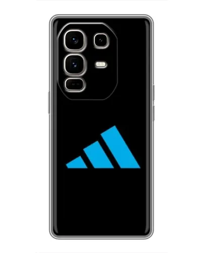 Чехол для Infinix Note 50 Pro Plus с картинкой «Adidas Cyan Logo»