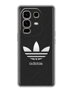 Чехол для Infinix Note 50 Pro Plus с картинкой «Adidas Карбоновая текстура»