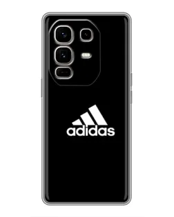 Чехол для Infinix Note 50 Pro Plus с картинкой «Черная классика Adidas»