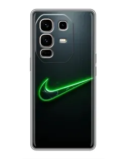 Чохол для Infinix Note 50 Pro Plus з картинкою «Неоновий контур Nike»