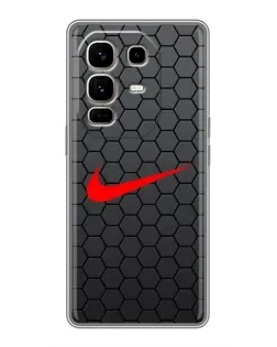 Чехол для Infinix Note 50 Pro Plus с картинкой «Nike — карбоновая сетка»