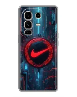 Чехол для Infinix Note 50 Pro Plus с картинкой «Техногенный стиль Nike»