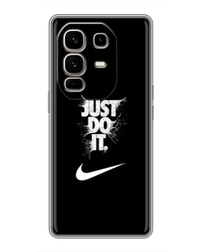 Чехол для Infinix Note 50 Pro Plus с картинкой «Текстовый принт Nike»
