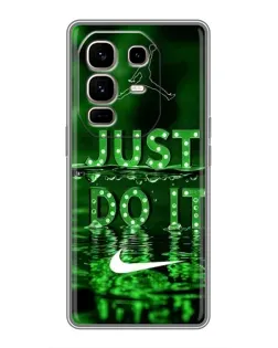 Чехол для Infinix Note 50 Pro Plus с картинкой «Зеленый неоновый Nike»