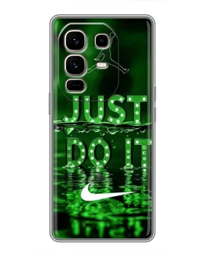 Чехол для Infinix Note 50 Pro Plus с картинкой «Зеленый неоновый Nike»