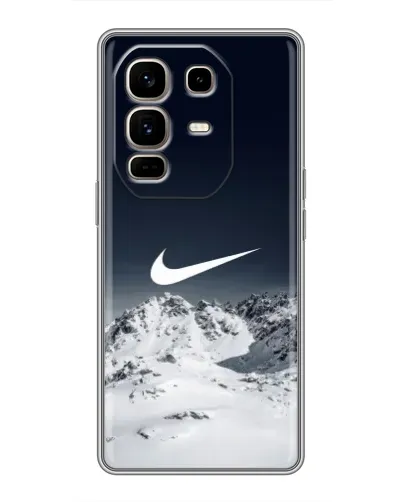 Чехол для Infinix Note 50 Pro Plus с картинкой «Nike — зимние горы»