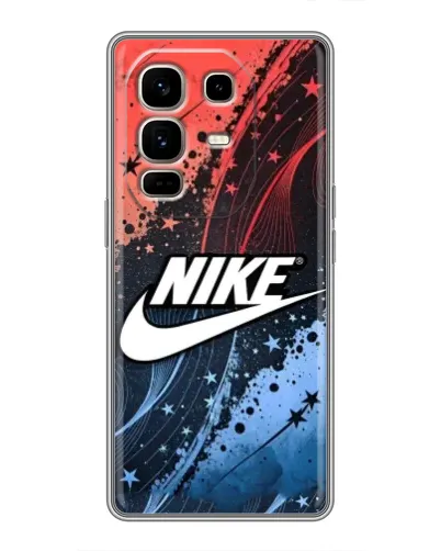 Чехол для Infinix Note 50 Pro Plus с картинкой «Градиентный принт Найк»