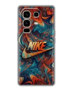 Чехол для Infinix Note 50 Pro Plus с картинкой «Nike в абстракции»