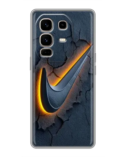 Чехол для Infinix Note 50 Pro Plus с картинкой «Объемный логотип Найк»