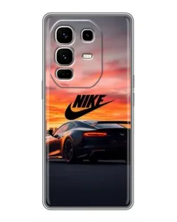 Чехол для Infinix Note 50 Pro Plus с картинкой «Nike и суперкар»