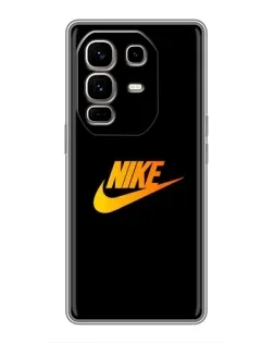 Чехол для Infinix Note 50 Pro Plus с картинкой «Золотой логотип Nike»
