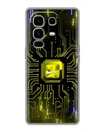 Чехол для Infinix Note 50 Pro Plus с картинкой «Nike — золотая искра»