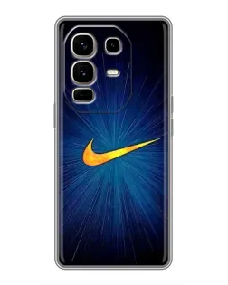 Чехол для Infinix Note 50 Pro Plus с картинкой «Синий пульс Nike»
