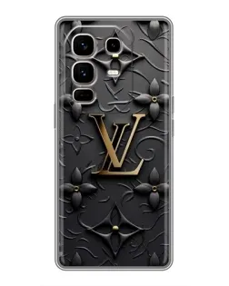 Чехол для Infinix Note 50 Pro Plus с картинкой «Кожаная текстура LV»