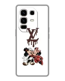 Чехол для Infinix Note 50 Pro Plus с картинкой «LV и Микки Маус»
