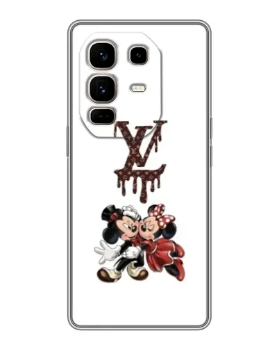 Чехол для Infinix Note 50 Pro Plus с картинкой «LV и Микки Маус»