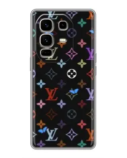 Чехол для Infinix Note 50 Pro Plus с картинкой «Цветная монограмма LV»