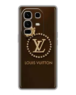 Чехол для Infinix Note 50 Pro Plus с картинкой «LV — золотая печать»
