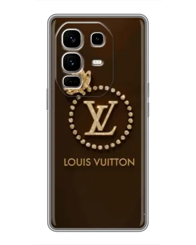 Чехол для Infinix Note 50 Pro Plus с картинкой «LV — золотая печать»