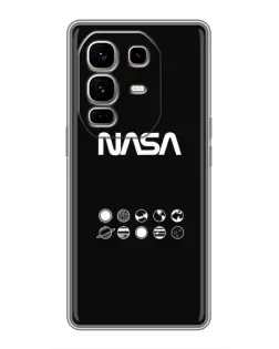 Чехол для Infinix Note 50 Pro Plus с картинкой «NASA — технический принт»