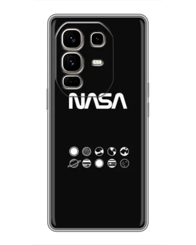 Чехол для Infinix Note 50 Pro Plus с картинкой «NASA — технический принт»