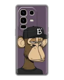 Чехол для Infinix Note 50 Pro Plus с картинкой «Bored Ape в кепке»