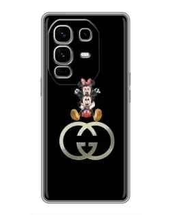 Чохол для Infinix Note 50 Pro Plus з картинкою «Мінні Маус на лого»